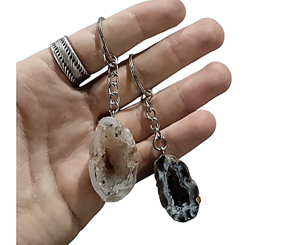 Mini Geode Keychain