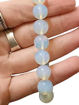 12mm Crystal bead bracelets · Opalite