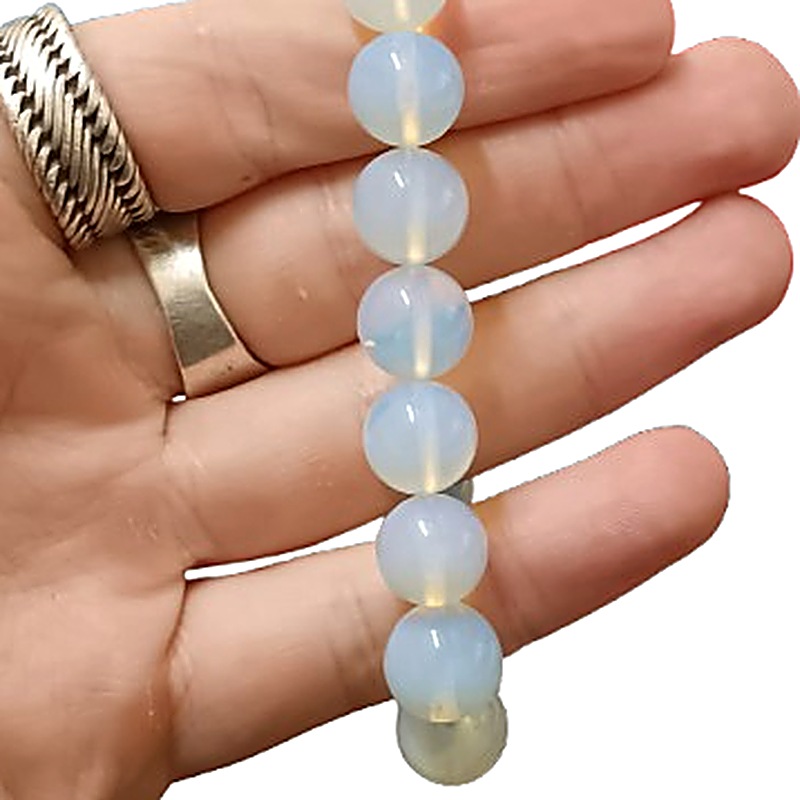Opalite 12mm bead bracelet