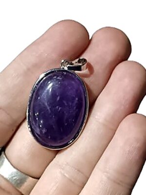Oval Crystal Pendant