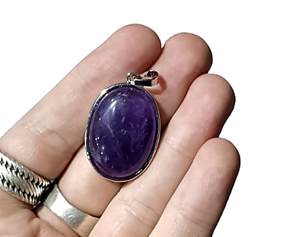 Oval Crystal Pendant
