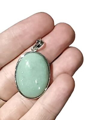 Oval Crystal Pendant · Aventurine