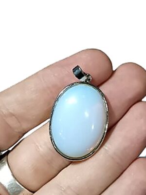 Oval Crystal Pendant · Opalite