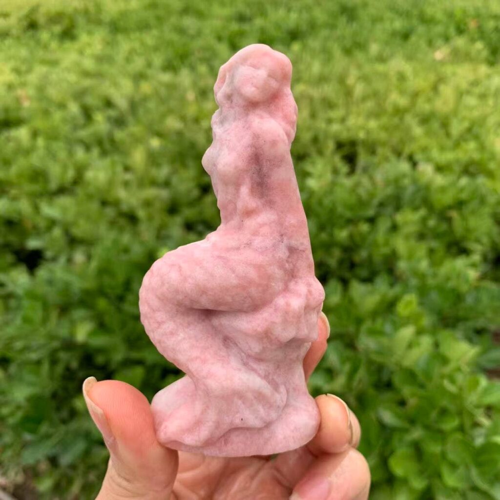 Pink Opal Mermaid Angel