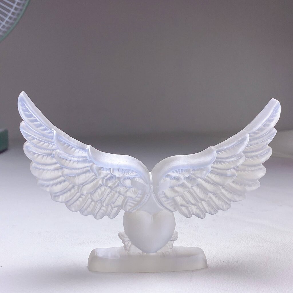 Selenite Angel Heart