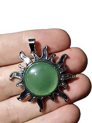 Crystal Sun Pendant · Aventurine