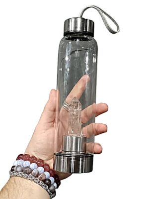 Crystal Water Bottle · Full set · Clear quartz